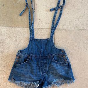 Free People Adjustable Short Overall